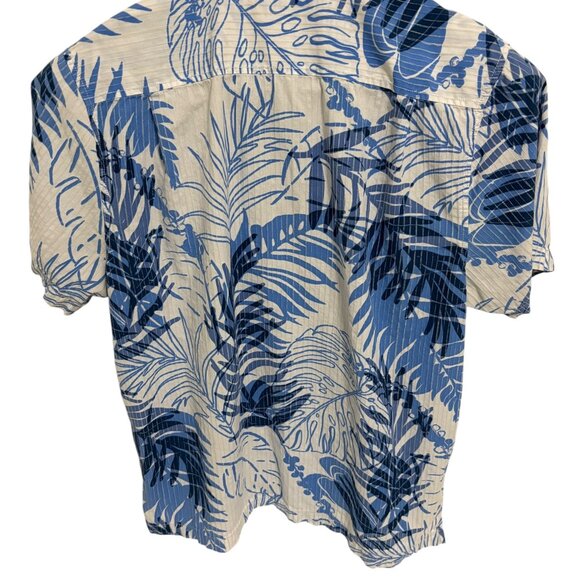 Tommy Bahama Full Button Floral Print Shirt Mens Size Large Blue - Picture 3 of 5